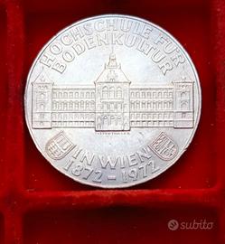 Austria Moneta Argento 50 Scellini del 1972.