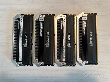 Banco ram DDR3 4x4 Corsair dominator platinum