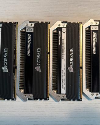 Banco ram DDR3 4x4 Corsair dominator platinum