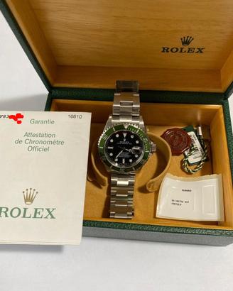 Rolex submariner 16610lv(ghiera verde) 2004