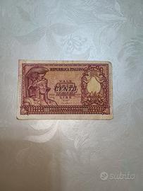 100 lire di carta del 1951