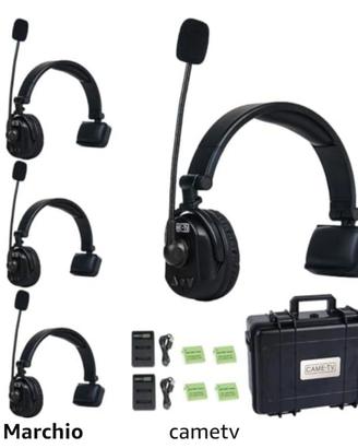 4 cuffie wifi con solenziamento da cameramen