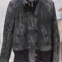 Giacca bomber Armani in pelle scamosciata 