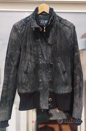 Giacca bomber Armani in pelle scamosciata 