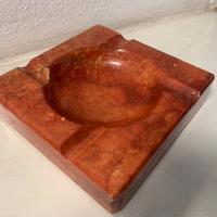 Posacenere in Alabastro rosso anni 70