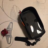 supporto + portasmatphone Givi