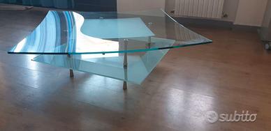 Tavolino in cristallo da salotto