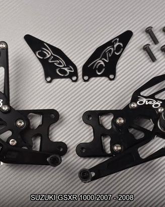 Pedane arretrate SUZUKI GSXR 1000 2007 2008 K7 K8