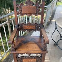 poltrone stile barocco tipo trono