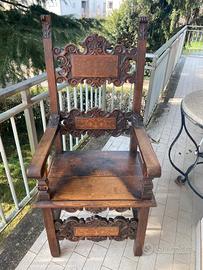 poltrone stile barocco tipo trono