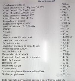 MATERIALE ELETTRONICO