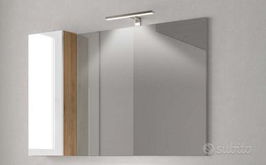 specchio con led e pensile