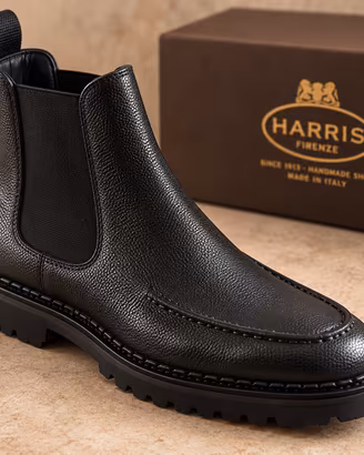 Harris Firenze Chelsea Boots nere in pelle