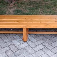 Panchina artigianale in legno