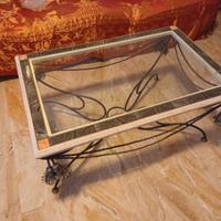 Tavolino basso in ferro battuto