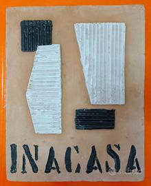 INA CASA ANNI 50 - FORMELLA ARTISTICA VINTAGE