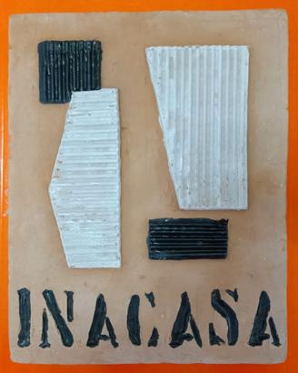 INA CASA ANNI 50 - FORMELLA ARTISTICA VINTAGE