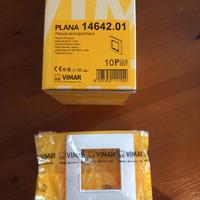 Placca Vimar Plana 14642.01 2M Bianco 