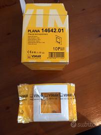 Placca Vimar Plana 14642.01 2M Bianco 