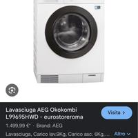 Lavatrice lavasciuga a pompa di calore A+++ AEG