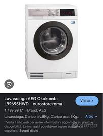 Lavatrice lavasciuga a pompa di calore A+++ AEG