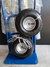 Carrello trasporto grandi volumi ruote pneumatiche