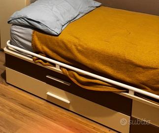 Letto e materasso singolo