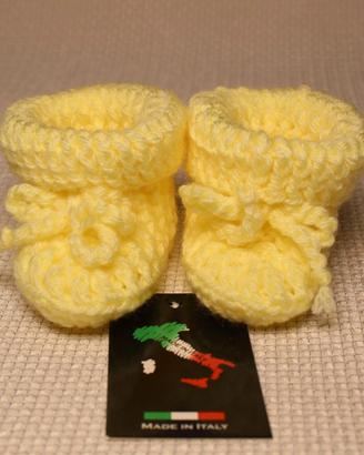 Scarpette per neonato artigianali italiane Art.052