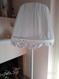 Piantana Shabby Chic bianca