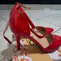 scarpe donna rosse lucide n.36