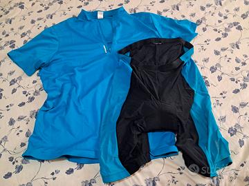 Maglietta e pantaloncini da bici Decathlon(2)
