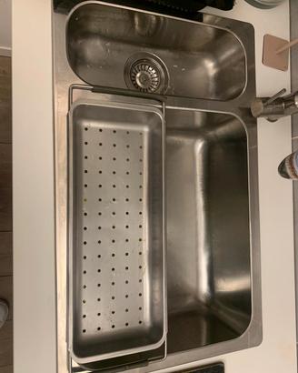 Lavandino  e rubineto inox 