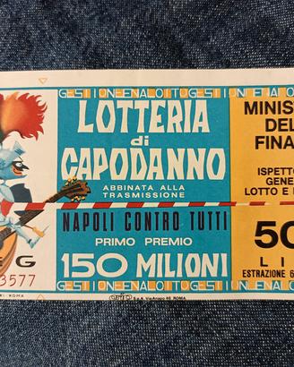 Biglietto Lotteria Italia 1965