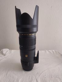 ottica Sigma 70/200 attacco Nikon