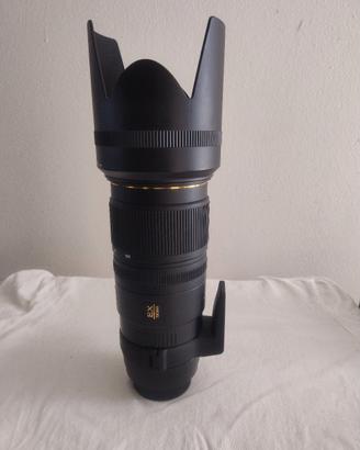 ottica Sigma 70/200 attacco Nikon