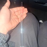 Provetta in vetro con tappo in gomma con asticella