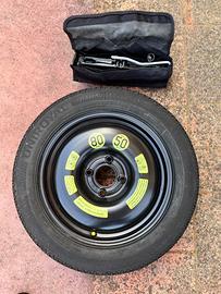 Ruotino Peugeot 208 kit completo ti cric