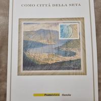 Como città della seta – Francobusta in seta Poste 