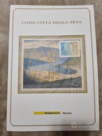 Como città della seta – Francobusta in seta Poste 