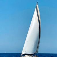 Barca a Vela in Mogano lamellare