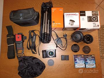 sony alpha 6000 + sony 18-105 + samyang 12mm