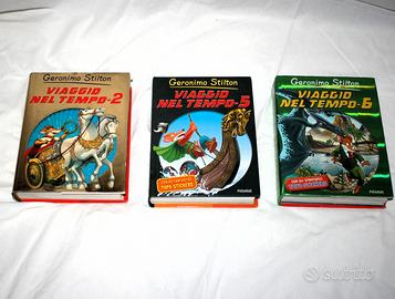 3 libri ragazzi Geronimo Stilton Viaggio nel tempo