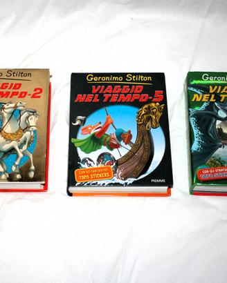 3 libri ragazzi Geronimo Stilton Viaggio nel tempo