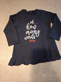 Felpa Brums  bambina con stampa 98 cm nuova