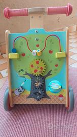 Carrello primi passi in legno