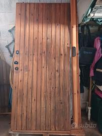 Portone d'ingresso i legno massello