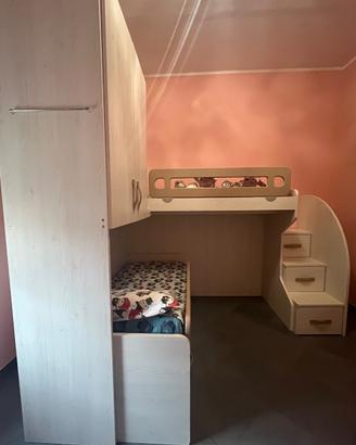 Cameretta con letto a castello