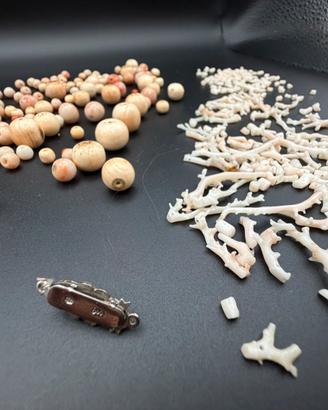 Corallo d'Epoca Autentico 97g - Perle e Rametti