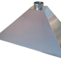 Cappa inox barbecue cm. 90x60 a parete