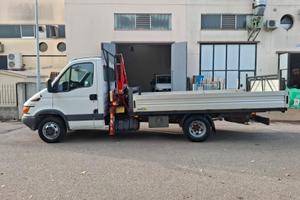 IVECO Daily 35C12 Cassone Fisso Lungo Gru Fassi F2